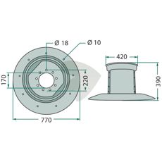 Trommel GT-061, viktig for stabil og effektiv drift.