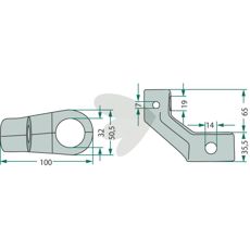 Styrestag K8007270 for presisjon og kontroll i traktorer og landbruksmaskiner.
