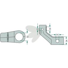 Styrestag K8009770, ideell for effektiv manøvrering av ulike maskiner.