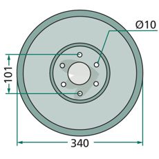 Glidetallerken TF-5, ideell for arbeid med landbruk og konstruksjon.