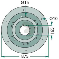 Skive TT-021 som gir utmerket ytelse ved bearbeiding av hard jord.