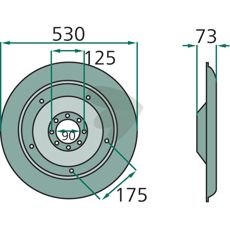 Glidetallerken XD-442, tilbyr høy ytelse for landbruksmaskiner.