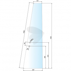 Kraftig dørrute, designet for å passe ulike traktormodeller.