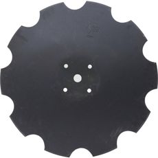 Tannet skive for forbedret skjæreyteevne i landbruksapplikasjoner.