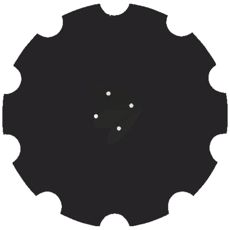 Høykvalitets tannet tallerken for forbedret jordbearbeiding i hage og åker.