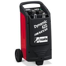 Dynamic 420 batterilader for 12/24V, ideell for å starte landbruksmaskiner.