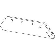 Kverneland skjær venstre 16", utformet for bruk i profesjonelt landbruk.