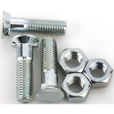 3-pakning M12X45 plogbolt med 2-nese, perfekt for landbruksmaskiner.