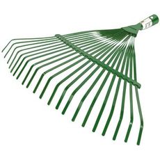 Løvrake med 21 plater, laget av slitesterk metall.