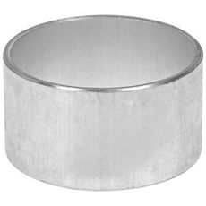 En aluminiums hylse med en diameter på 25 mm, perfekt for ulike anvendelser.