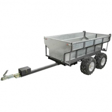 Elhydraulisk ATV tippvogn med maksimal last på 1400 kg, perfekt for landbruk og byggearbeid.