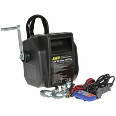 Båtspill med 12V, 350W, kapasitet 1587KG, inkludert fjernkontroll.