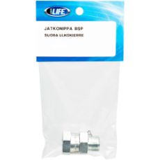 1/4-1/4 BSP skjøteforbindelse, rett for perfekte tilkoblinger.