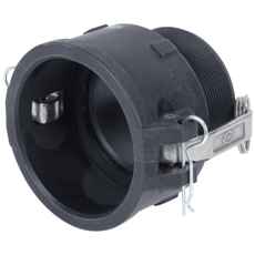 Camlock kobling B 2 PP, holdbar og sikker tilkobling for slanger.