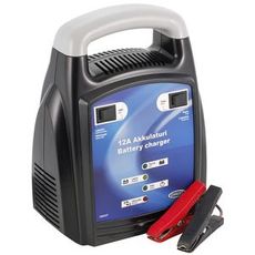 Automatisk 12V batterilader med 12A for effektiv lading av batterier.