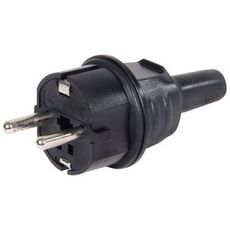 Standard jordet støpsel for sikker strømforsyning av elektriske enheter.