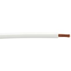 Hvit kabel 9 meter med 1,50 mm² tverrsnitt, ideell for elektriske installasjoner.