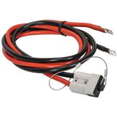 Kabel med kontakt, 2x16 mm2 og 1,5 meter, ideell for elektriske installasjoner.