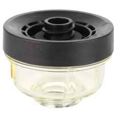 Donaldson drivstoffilter i glass, designet for optimal drivstoffovervåking.