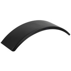 Svart støtfanger 310x1070 mm, beskytter effektivt mot sprut under bruk.