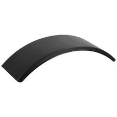 Svart støtfanger 355x1070 mm, beskytter utstyret effektivt mot sprut.