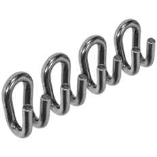 Koplingskrok 6mm for sidekjettinger, 4 stykker for høy kvalitet og ytelse.