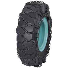 Robuste iskjeder for Fork5 dekkmål 8.25-15 og 28X9-15, perfekt for snø og is.