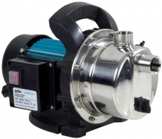 Rustfri vanningspumpe på 800W for effektiv vanning av hager og felt.