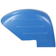 Høy sprutskjerm for Dexta sett fra venstre side, ment for å holde traktoren ren.