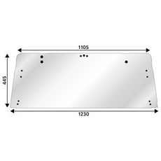 Høykvalitets bakvindu øvre for Ford Mk2, sikrer utmerket sikt og holdbarhet.