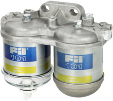 Komplett dobbelt drivstoffilter for høyere effektivitet og rengjøring.