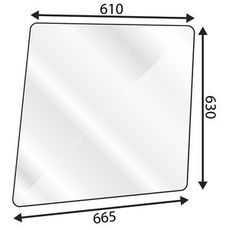 Dørvindu øvre Ford Venstre for Lp-Kabin, holdbar og robust design.
