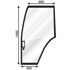 Venstre dørrute for Nh Ford, sikker og holdbar konstruksjon.