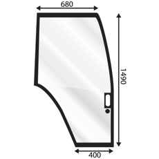 Høy dørrute for Nh Ford, perfekt erstatningsdel for original.