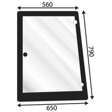 Venstre siderute for NH traktorer, holdbar og av høy kvalitet.