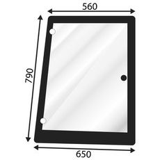 Høyre siderute for NH traktorer, holdbar konstruksjon og god passform.