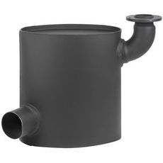 Svart lyddemper for NH og Fiat, stille og effektiv.