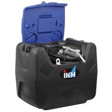 250L plastdrivstofftank IBC, 12-24V, for både lagring og transport.