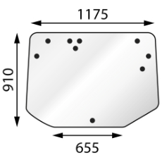 Bakrute til Fendt 512-724 Vario S4, høy kvalitet for langvarig bruk.