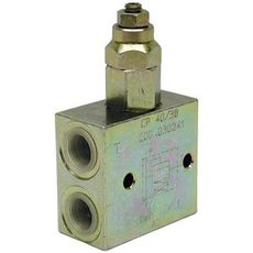 Trykkbegrensningsventil 3/8" som regulerer max. 40 l/min.
