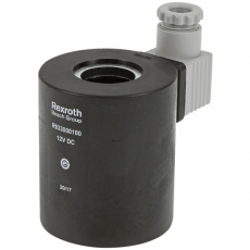 12V solenoid i 1/2" størrelse, anvendelig for ulike systemer.