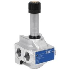 Retningsventil 4/2, 1/2" uten sentrum, utmerket for hydraulikkløsninger.