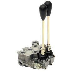 Kraftig hydraulikkventil 3/8" med 35 l/min og 2 seksjoner, perfekt for presise applikasjoner.