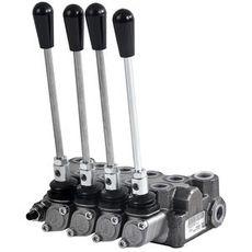 Hydraulikkventil 3/8" med 4 seksjoner og maks 35 l/min, perfekt for å styre flere funksjoner samtidig.