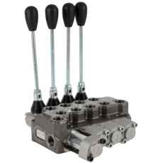 Type 4 seksjoner hydraulikkventil 1/2", maks 70 l/min for avansert hydraulikkhåndtering.