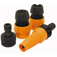 Slangemunnstykkesett for 1/2-3/4 slange, perfekt for effektiv slangetilkobling.