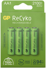 ReCyko oppladbart batteri 1,2V AA 2100mAh, perfekt for langvarig bruk.