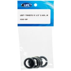 Fleksibel gummistålskive R 1/2", 5-pack, for alle typer prosjekter.