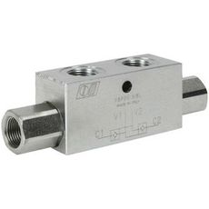 Dobbelt låseventil 3/8", maks kapasitet 35 l/min for robuste applikasjoner.