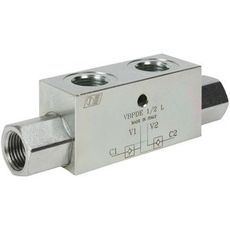 Låseventil med dobbel funksjon, sikrer strømkontroll med høy kapasitet.